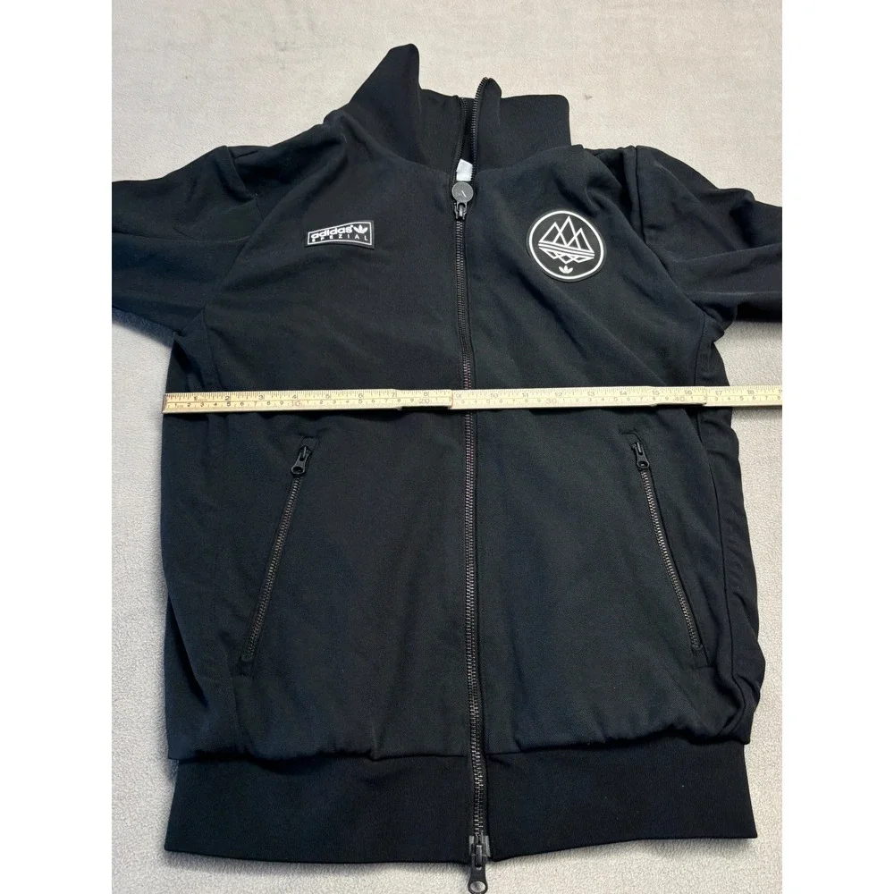 Adidas Spezial Track Jacket Black Full Zip Mock Neck Mens Small S S96323